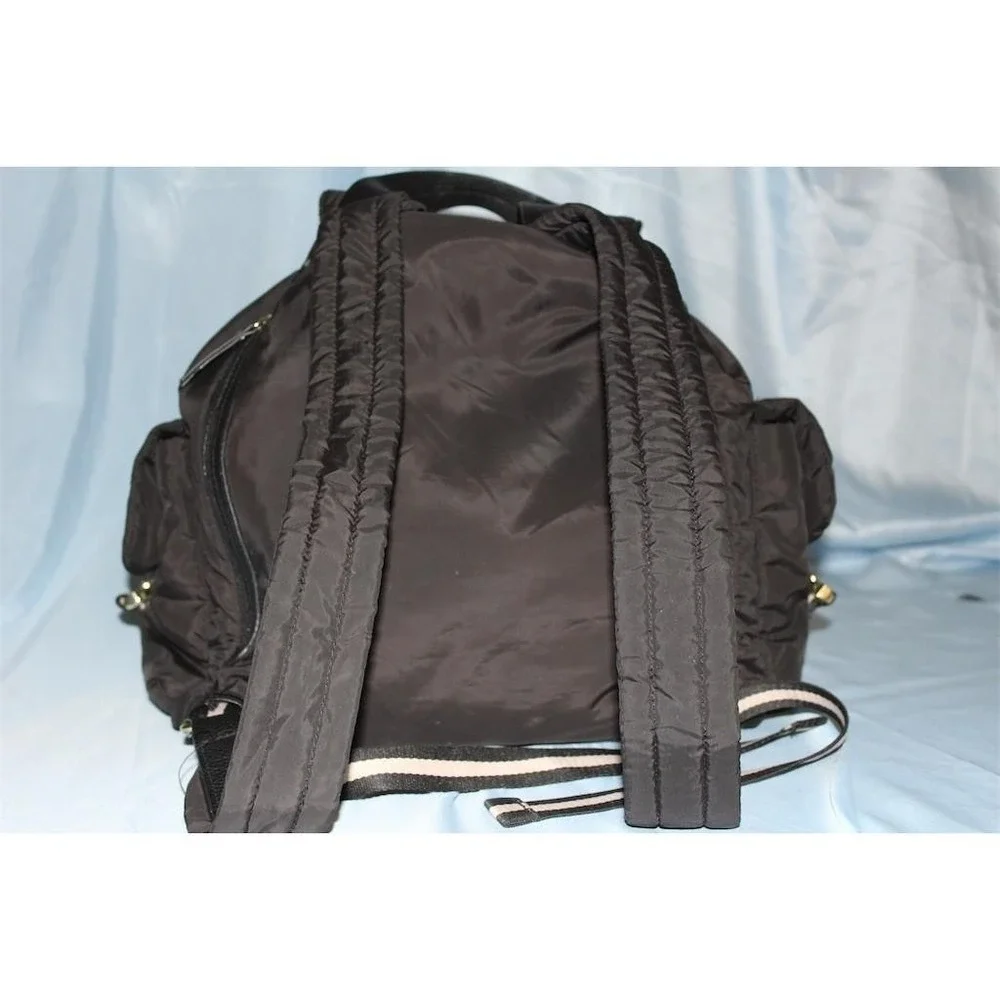Tommy Bahama Backpack Womens Black Drawstring‎ Flap Front Zip Pocket